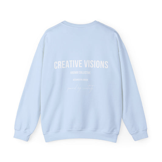 "CREATIVE VISIONS" LIGHT BLUE AND WHITE