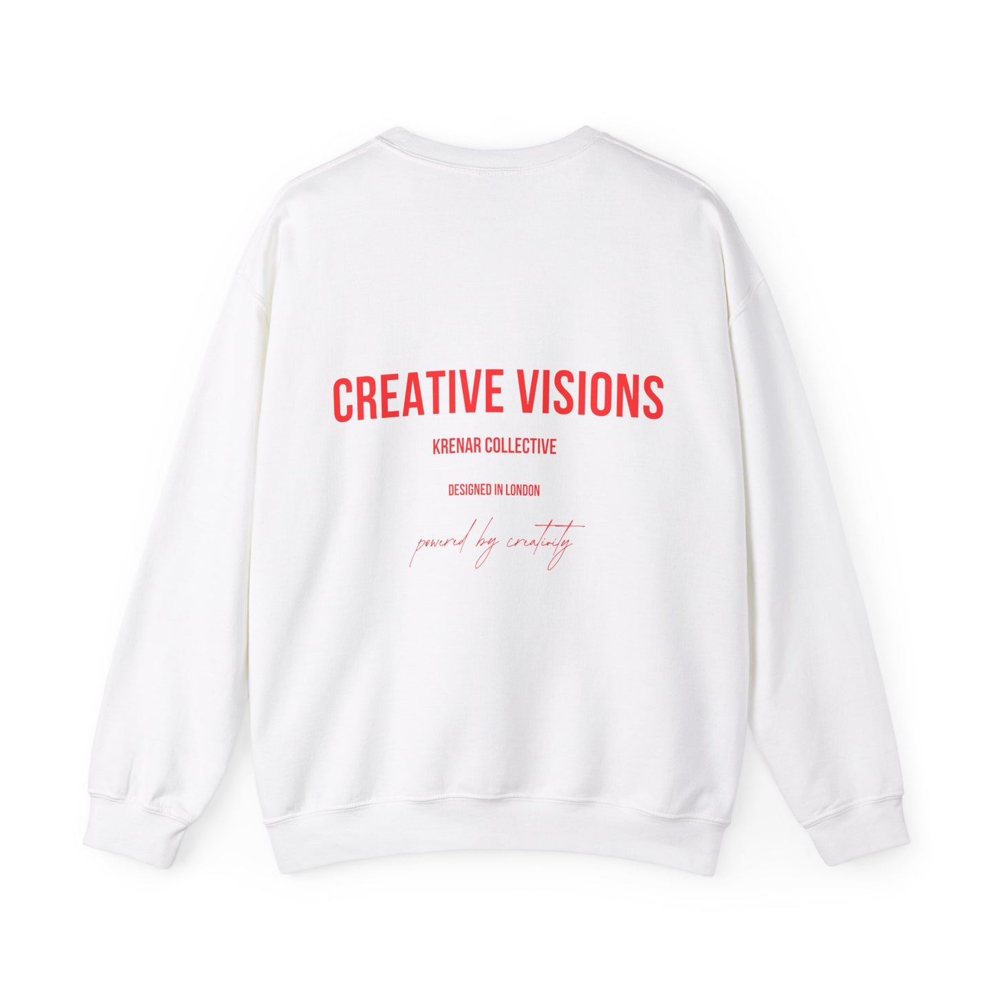 "CREATIVE VISIONS" WHITE AND RED