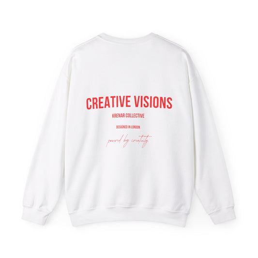 "CREATIVE VISIONS" WHITE AND RED